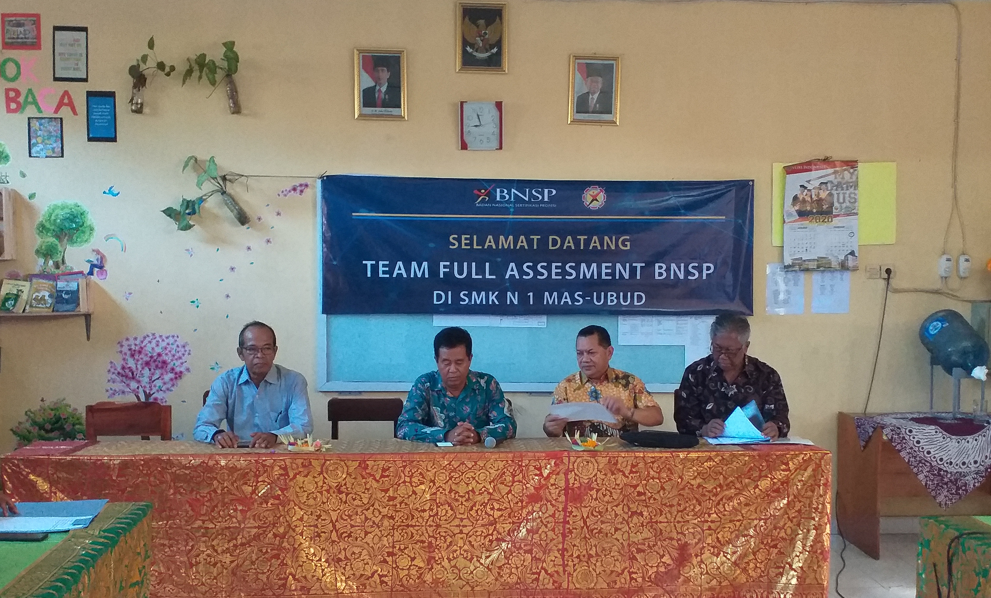 LSP SMKN 1 Mas Ubud menjalani Full Asesmen oleh BNSP